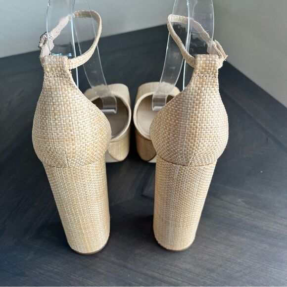 SAM EDELMAN Kori Platform Peep Toe Heels in Beechwood Size 11 NEW - Picture 10 of 17